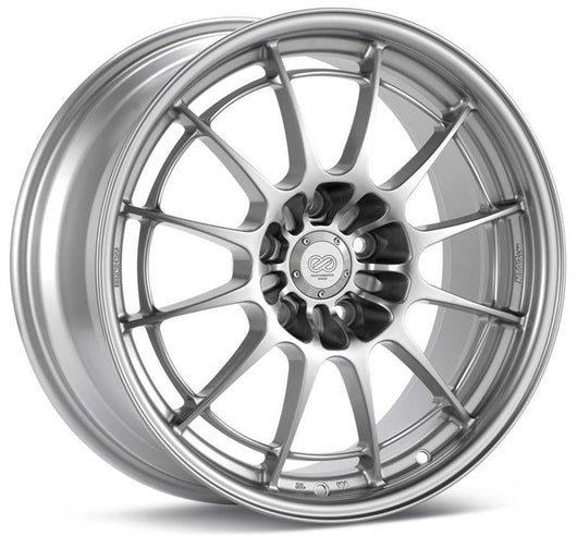 Enkei NT03+M 18x9.5 5x120.7 58mm Offset 72.6mm Bore Silver Wheel - 3658956158SP