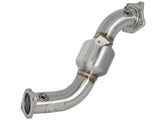 aFe Twisted Steel Down-Pipe (Street) 13-16 Cadillac ATS L4-2.0L (t) - 48-34126-HC