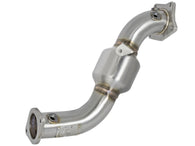 aFe Twisted Steel Down-Pipe (Street) 13-16 Cadillac ATS L4-2.0L (t) - 48-34126-HC