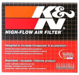 K&N Uni Chrome Oval Tapered Filter 2.125in FlgID x 4inB OL x 3inB OW x 3inT OL x 2inT OW x 2.75in H - RC-0981