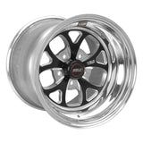 Weld S76 15x12.33 / 5x4.5 BP / 6.5in. BS Black Wheel (Low Pad) - Non-Beadlock - 76LB-512A65A
