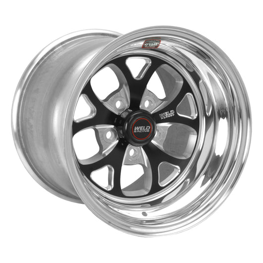 Weld S76 15x11.33 / 5x4.5 BP / 4.5in. BS Black Wheel (Low Pad) - Non-Beadlock - 76LB-511A45A