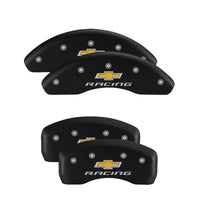 MGP 4 Caliper Covers Engraved Front & Rear Gen 5/RS Red finish silver ch - 14033SRS5RD