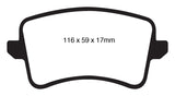 EBC 09-11 Audi A4 2.0 Turbo Greenstuff Rear Brake Pads - DP21988