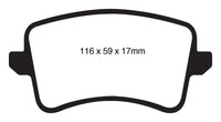 EBC 09-11 Audi A4 2.0 Turbo Greenstuff Rear Brake Pads - DP21988