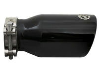 aFe MACH Force-Xp Universal 409 SS Single-Wall Clamp-On Exhaust Tip - Black - 49T25354-B07