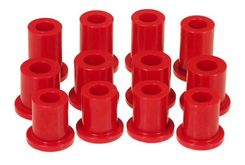 Prothane 79-93 Datsun D50 2wd Spring & Shackle Bushings - Red - 4-1006