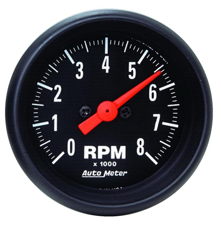 Autometer Z-Series 52mm 8000RPM Tachometer - 2698