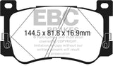 EBC 2017+ Genesis G90 5.0L Redstuff Front Brake Pads - DP33076C