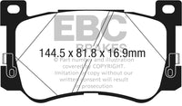EBC 2017+ Genesis G90 5.0L Redstuff Front Brake Pads - DP33076C