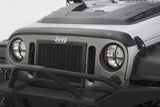 AVS 07-18 Jeep Wrangler Unlimited Ventvisor & Aeroskin Deflector Combo Kit - Matte Black - 56034060