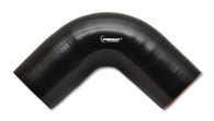 Vibrant 4 Ply Reinforced Silicone Elbow Connector - 4.5in I.D. - 90 deg. Elbow (BLACK) - 2748