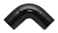 Vibrant 4 Ply Reinforced Silicone Elbow Connector - 2.75in I.D. - 90 deg. Elbow (BLACK) - 2743
