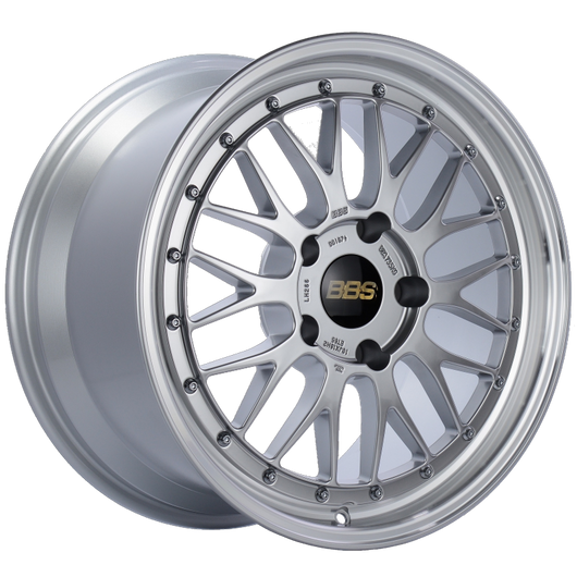 BBS LM 18x10 5x130 ET65 CB71.6 Diamond Silver Center Diamond Cut Lip Wheel - LM266DSPK