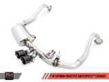 AWE Tuning Porsche 718 Boxster / Cayman SwitchPath Exhaust (PSE Only) - Diamond Black Tips - 3025-33020