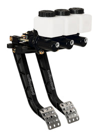 Wilwood Adjustable Dual Pedal - Brake / Clutch - Rev. Swing Mount - 6.25:1 - 340-11299
