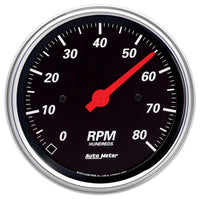 Autometer Designer Black 3-3/8in Electrical 8k RPM In-Dash Tachometer - 1490