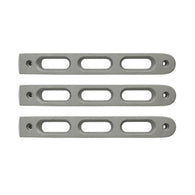 DV8 Offroad 2007-2018 Jeep JK Silver Slot Style Door Handle Inserts - Set Of 3 - D-JP-190026-AL-3