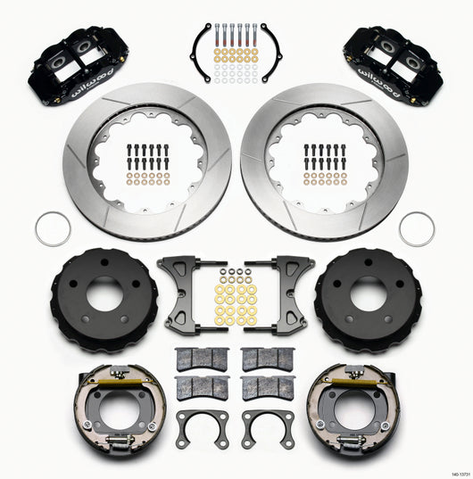 Wilwood Narrow Superlite 4R Rear P-Brk Kit 14.00in Big Ford 2.00in Off Bronco 5 x 5.50 - 140-13731