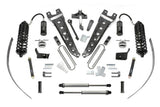 Fabtech 11-16 Ford F250 4WD w/Overload 8in Radius Arm System w/DL 4.0 Resi Coilover & Rear DL Shocks - K2274DL