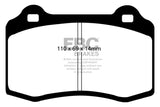 EBC 96-00 Lotus Esprit Turbo 2.0 Turbo GT3 Redstuff Front Brake Pads - DP31140C