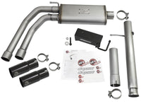 aFe Rebel Series CB 3in Middle Side Exit SS Exht w/ Black Tips 09-16 Chevy Silverado/GMC Sierra 1500 - 49-44062-B