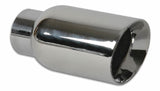 Vibrant 4in Round SS Exhaust Tip (Double Wall Angle Cut Beveled Outlet) - 1207