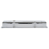 Edelbrock Valve Cover Signature Series Chevrolet 1959-1986 262-400 CI V8 Low Chrome - 4449