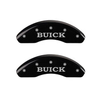 MGP 4 Caliper Covers Engraved Front Buick Rear Black Finish Silver Char 2002 Buick LeSabre - 49005SBSHBK