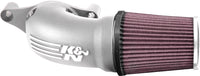 K&N 17-18 Harley Davidson Touring Models Performance Air Intake System Silver - 57-1139S