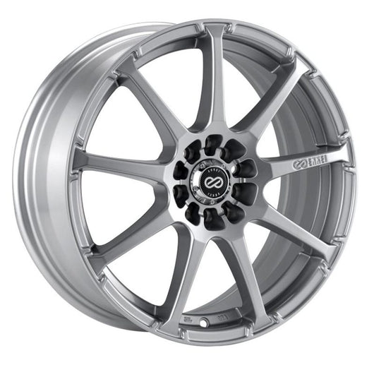 Enkei EDR9 17x7 4x100/114.3 45mm Offset 72.6 Bore Diameter Silver Wheel - 441-770-0145SP