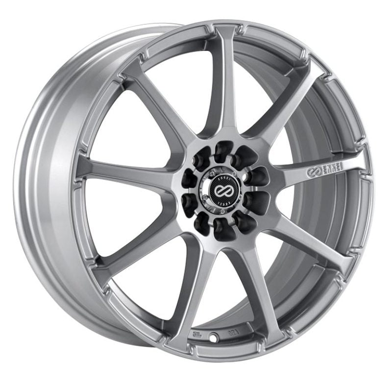 Enkei EDR9 17x7 4x100/108 38mm Offset 72.6 Bore Diameter Silver Wheel - 441-770-1138SP
