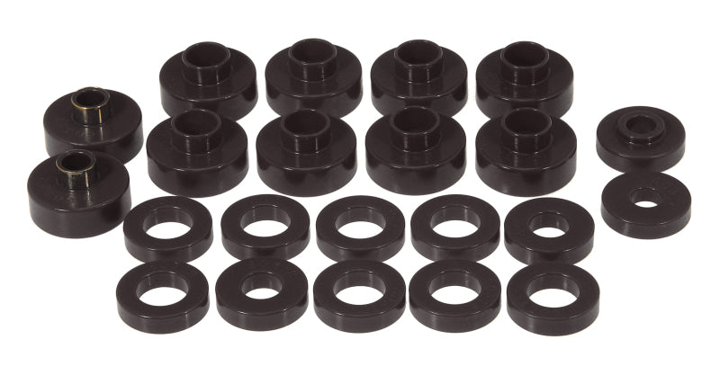 Prothane 76-79 Jeep CJ5/CJ7 Body Mount 22 Bushing Kit - Black - 1-102-BL