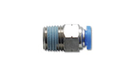 Vibrant Male Straight Pneumatic Vacuum Fitting (1/8in NPT Thread) - for 1/4in (6mm) OD tubing - 2662