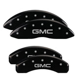 MGP 4 Caliper Covers Engraved Front & Rear MOPAR Black finish silver ch - 32022SMOPBK