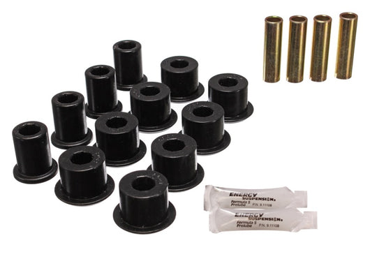 Energy Suspension 95-97 Toyota Tacoma / 89 4Runner / 89-95 Pick Up Black Rear Leaf Spring Shackle Bu - 8.2108G
