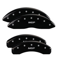 MGP 4 Caliper Covers Engraved F&R MGP Black Finish Silver Characters 11-18 Dodge Durango - 12204SMGPBK