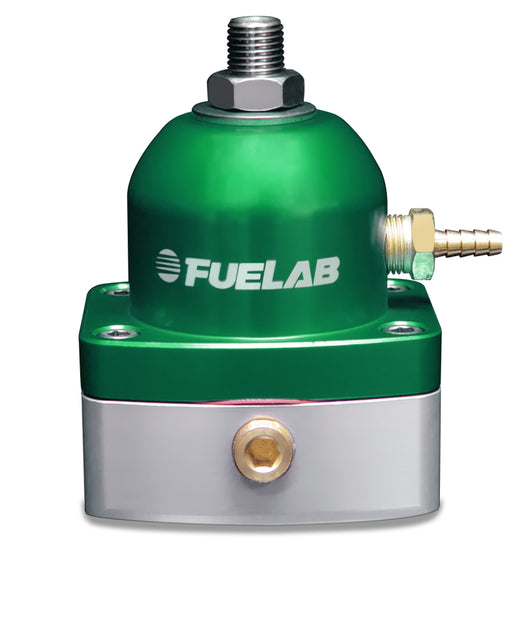 Fuelab 515 Carb Adjustable FPR 4-12 PSI (2) -6AN In (1) -6AN Return - Green - 51504-6