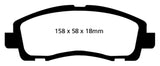 EBC 09-14 Acura TL 3.5 Yellowstuff Front Brake Pads - DP41753R