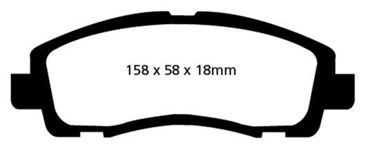 EBC 09-14 Acura TL 3.5 Greenstuff Front Brake Pads - DP21753