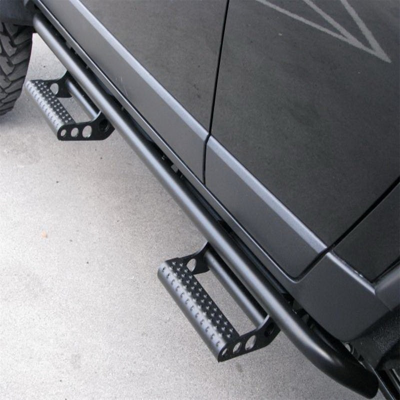 N-Fab RKR Step System 16-17 Toyota Tacoma Access Cab - Tex. Black - 1.75in - T154RKRQCS4