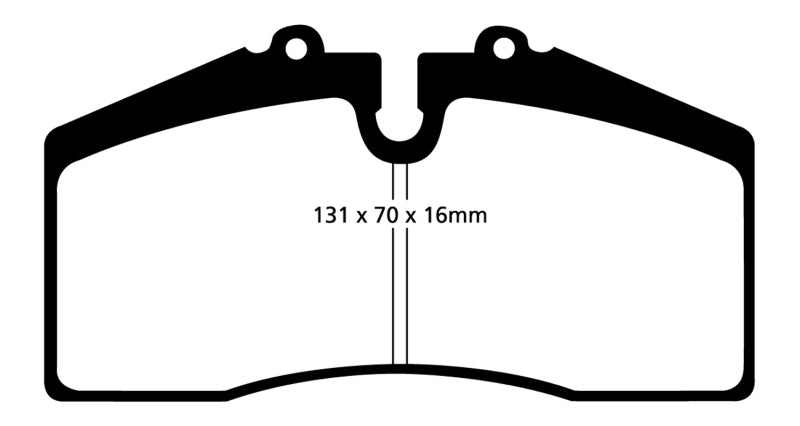 EBC 05+ Ford Saleen Mustang Brembo front calipers Yellowstuff Front Brake Pads - DP41014R