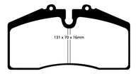 EBC 05+ Ford Saleen Mustang Brembo front calipers Bluestuff Front Brake Pads - DP51014NDX