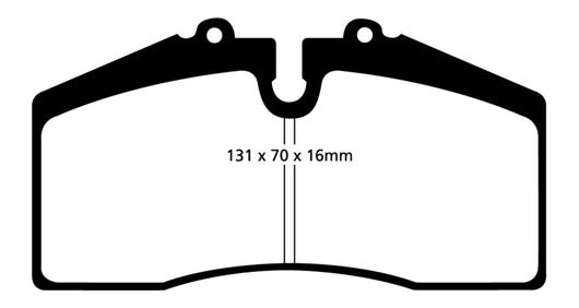 EBC 05+ Ford Saleen Mustang Brembo front calipers Redstuff Front Brake Pads - DP31014C