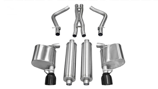 Corsa 11-13 Chrysler 300 R/T 5.7L V8 Black Xtreme Cat-Back Exhaust - 14537BLK