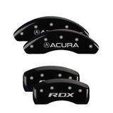 MGP 4 Caliper Covers Engraved Front & Rear MGP Black finish silver ch - 39014SMGPBK