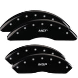 MGP 4 Caliper Covers Engraved Front & Rear MGP Black finish silver ch - 34210SMGPBK