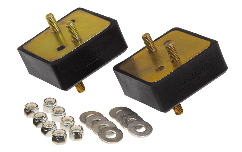 Prothane 67-92 Jeep V8 Motor Mounts - Black - 1-503-BL