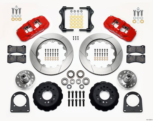 Wilwood AERO6 Front Hub Kit 14.00in Red TCI-IFS 71-78 (Pinto Based) - 140-13226-R