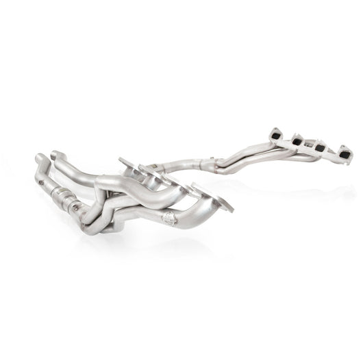 Stainless Works 2010-14 Ford F-150 Raptor 1-7/8in Primaries 3in High-Flow Cats X-Pipe - FTR12HCATSC